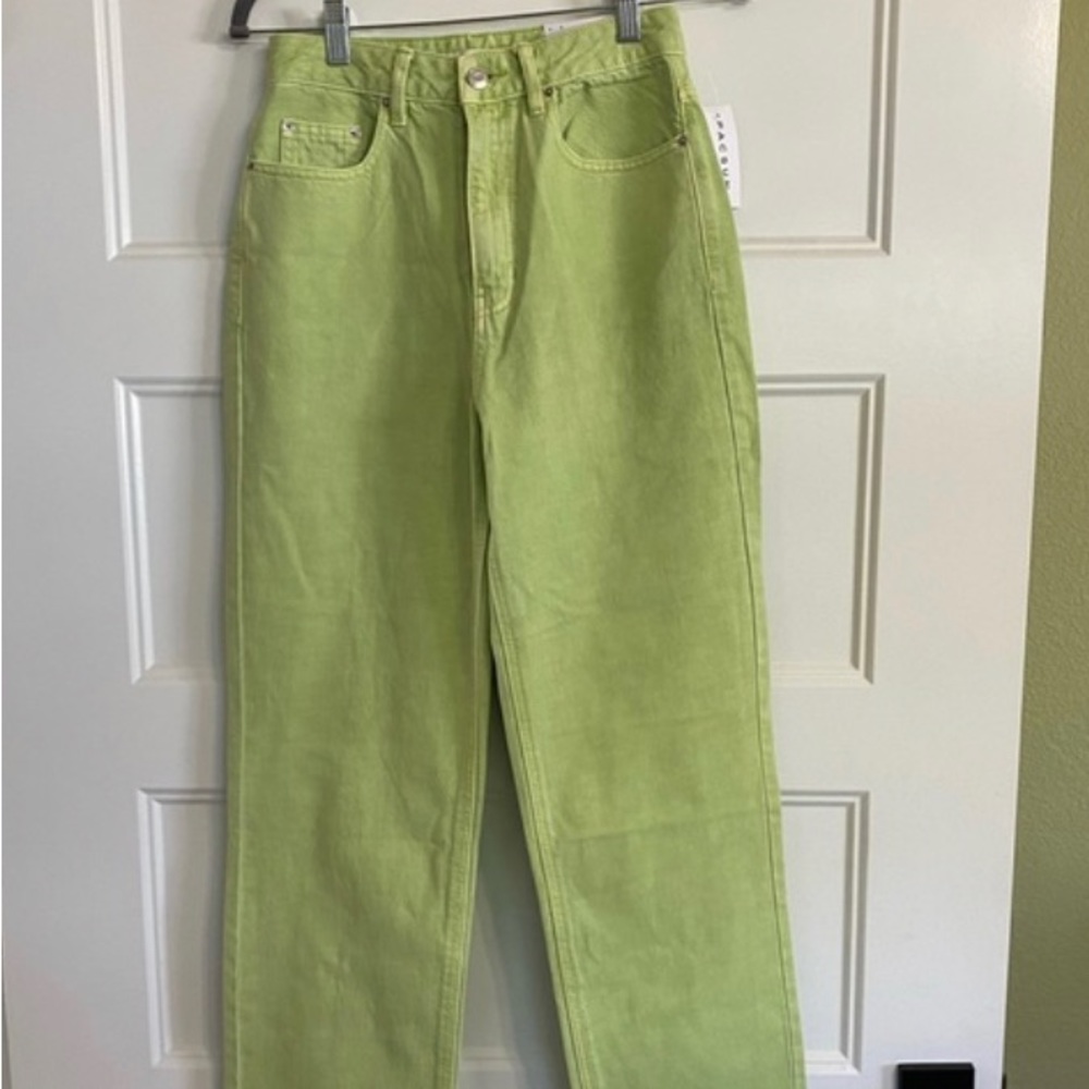 Pacsun High Waisted Green Jeans